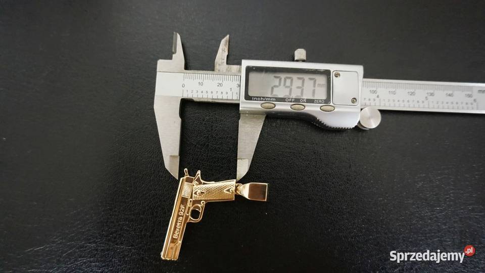 ZŁOTY WISIOREK ZAWIESZKA PISTOLET 20G Warszawa