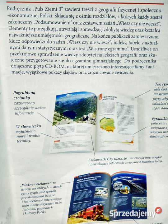 Puls ziemi 3 podręcznik gimnazjum antykwariat mazowieckie Warszawa sprzedam