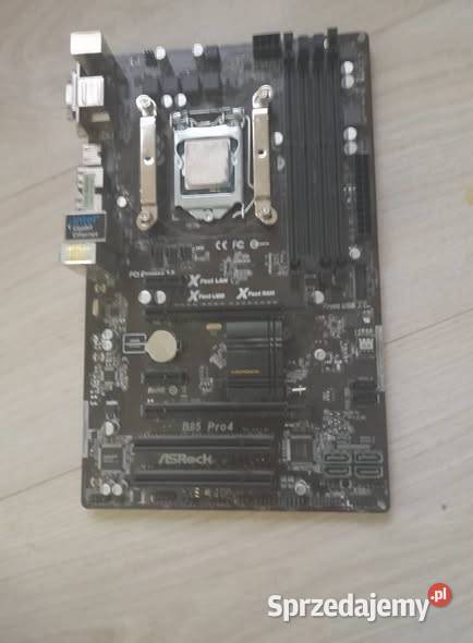 SPRZEDAM SPRAWNĄ PŁYTĘ GŁÓWNĄ z procesorem i Płock
