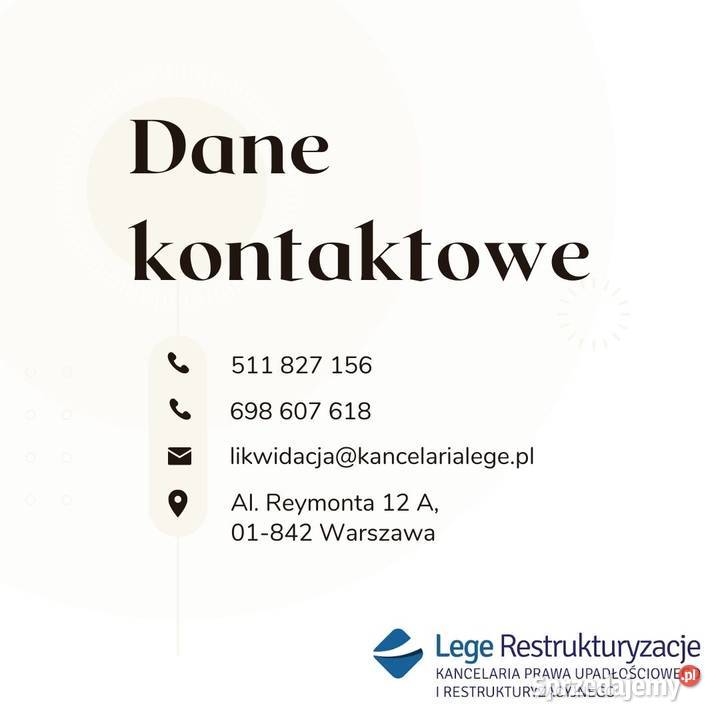 Syndyk sprzeda domena internetowa hurtowni mazowieckie Warszawa