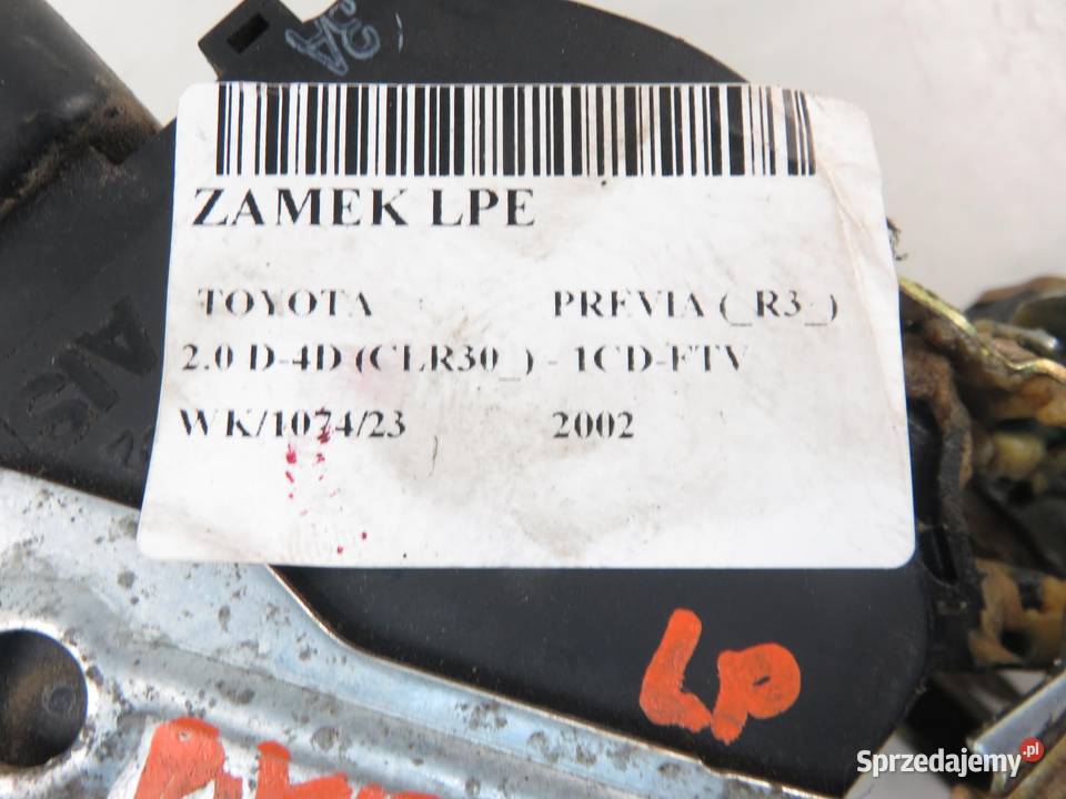 ZAMEK LEWY PRZEDNI TOYOTA PREVIA sprzedam