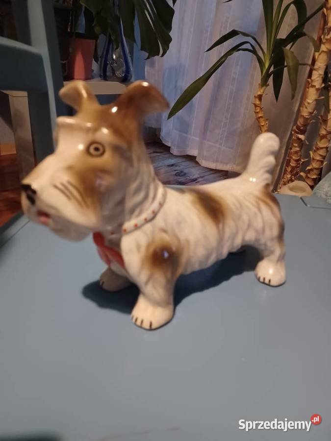 Duża figurka piesek Steatyt Katowice Porcelana i szkło Łódź sprzedam