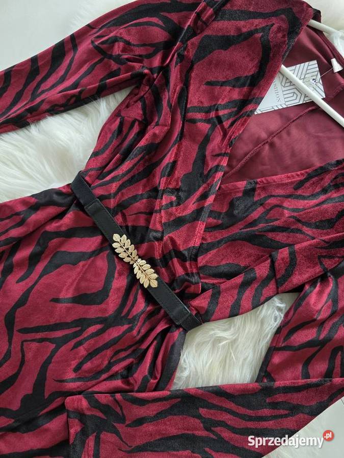 Sukienka aksamitna bordo Spódnice i sukienki Rybnik