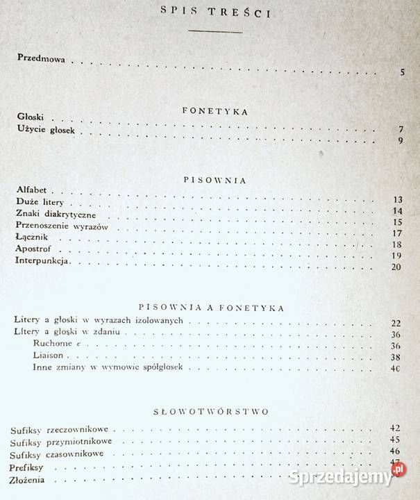 Gramatyka francuska Witold Mańczak Chełm sprzedam