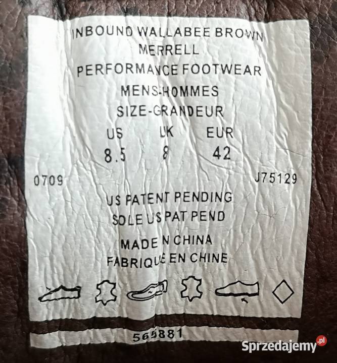 Buty Merrell Inbound Wallabee Brown rozmiar 42 26.5cm Katowice sprzedam