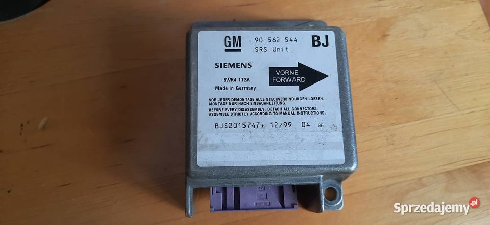 Sensor sterownik airbag Opel Astra F