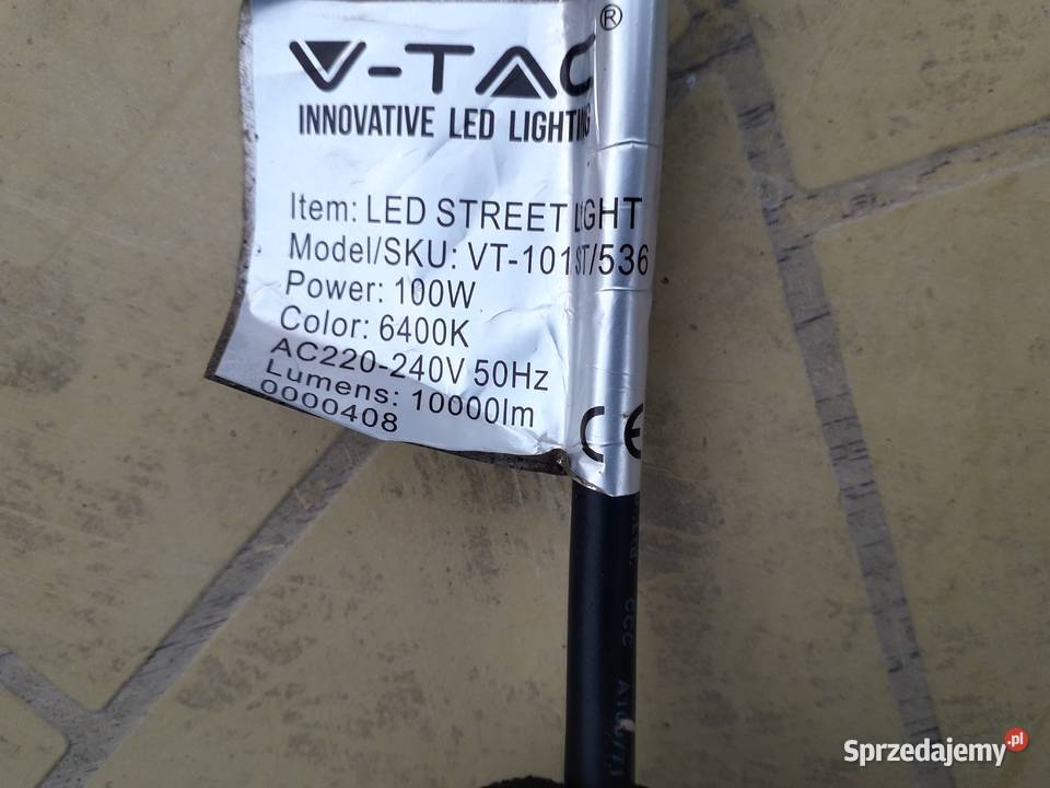 Orawa lampa ogrodowa LED VTAC SAMSUNG CHIP 100W Lampy ogrodowe Warszawa