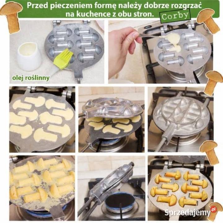 Forma do pieczenia ciastek grzybki grzybków podkarpackie Jeżowe