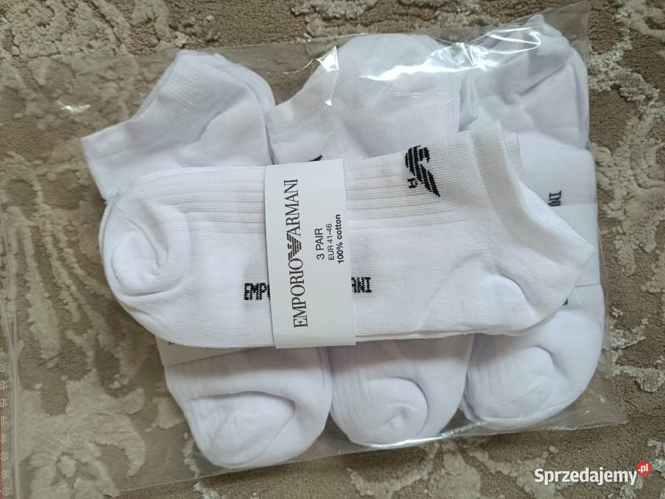 Komplet skarpetki męskie stopki Emporio Armani Bielizna Białystok