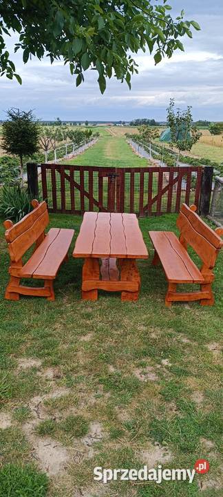 Zestawy mebli ogrodowych huśtawki ogrodowe drewno Korfantów