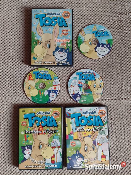 pakiet filmów DVD Ośliczka Tosia 3 części Kraków