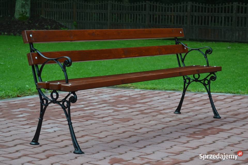 ławka parkowa ogrodowa z podłokietnikiem ADA Zalesie sprzedam