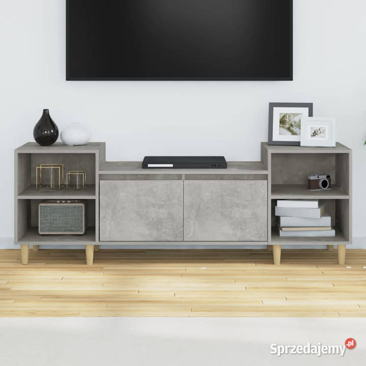 Szafka pod TV szarość betonu 160x35x55 WM821192 mazowieckie Warszawa