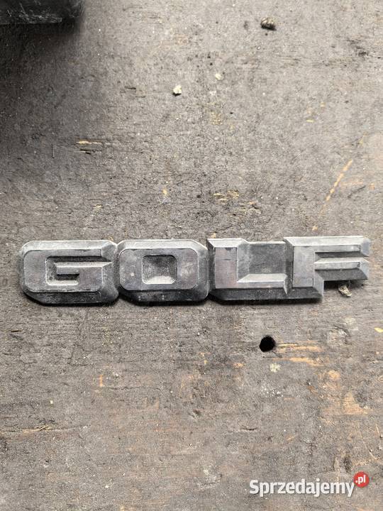 Emblemat znaczek napis Golf mk2 2 osobowe mazowieckie