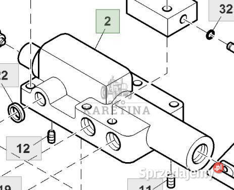 John Deere 9780CTS 9780i CTS Obudowa Zawóru Jastrzębniki