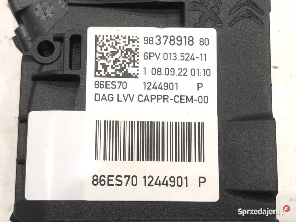 POTENCJOMETR GAZU CITROEN C4 III 9837891880 12