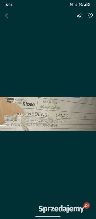 Sprzedam kredens Lanao kolekcja mebli Klose Chełmża