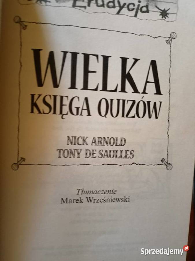 Wielka księga Quizów książki Warszawa księgarnia sprzedam