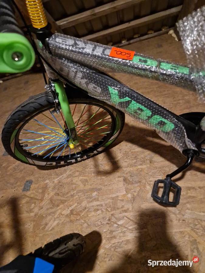 Rowerek 20 niebiesko zielony czerwony YBOBIKE