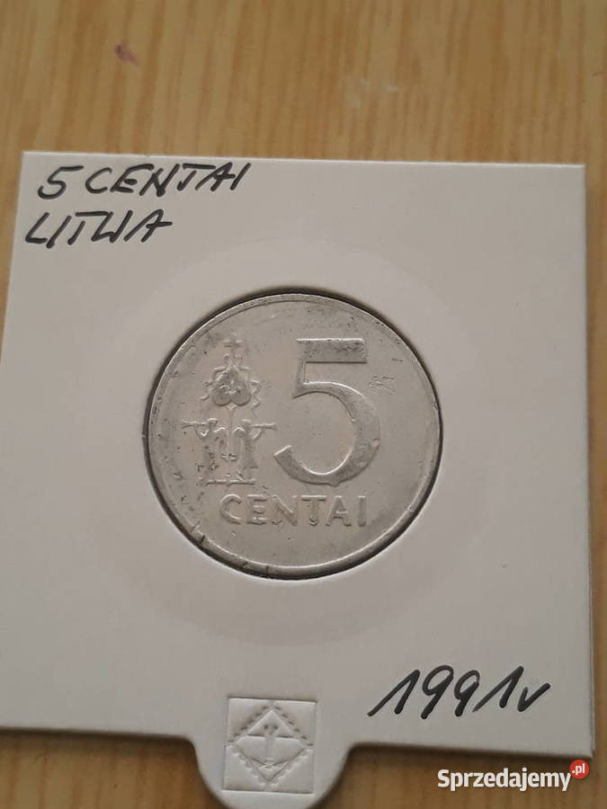 5 Centai Litwa 1991 r Numizmatyka sprzedam