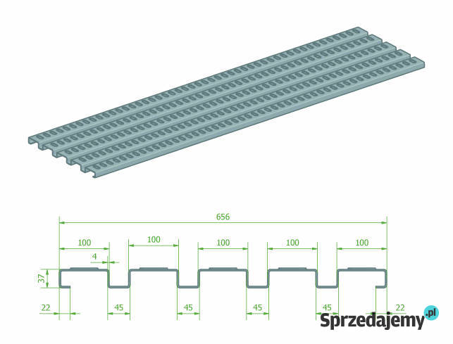 Panel podłogowy samonośny Lohr aluminiowy Lubanie
