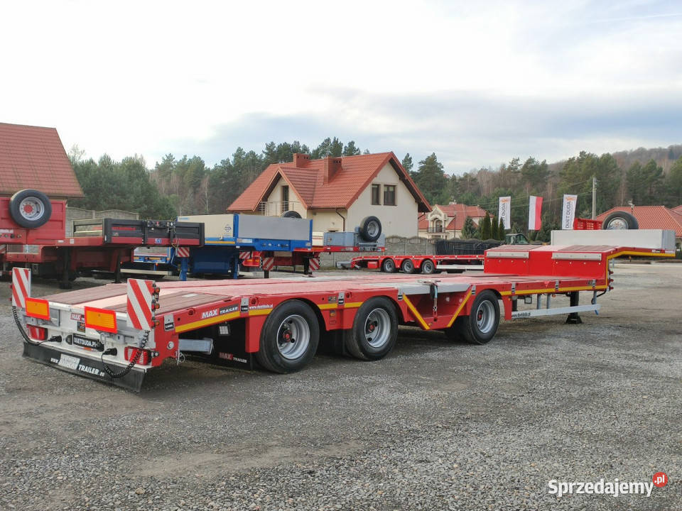 niskopodwoziowa Trailer 3Osie Oś skrętna Oś świętokrzyskie Widełki