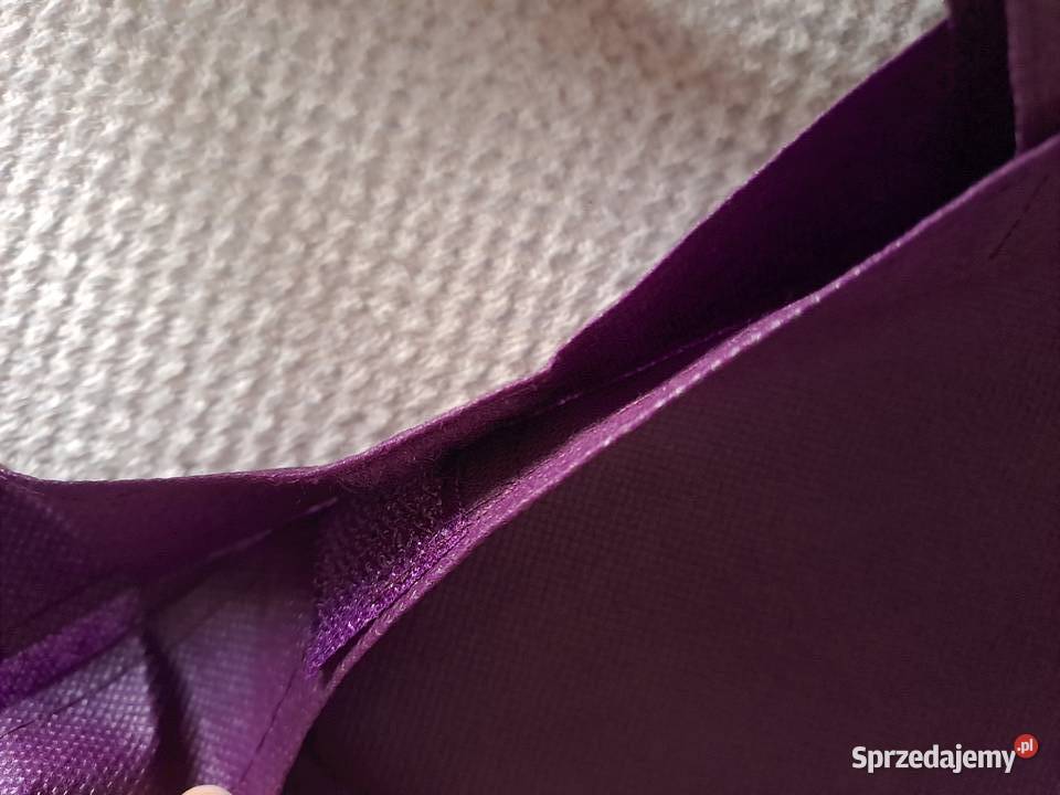 2x Parfois Torba z włókniny Fioletowa Turkusowa