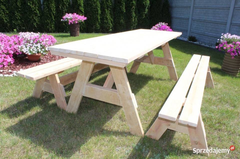 STÓŁ OGRODOWY 220 72 ŁAWKI 220 26 SOSNA Ławy i ławki Milicz