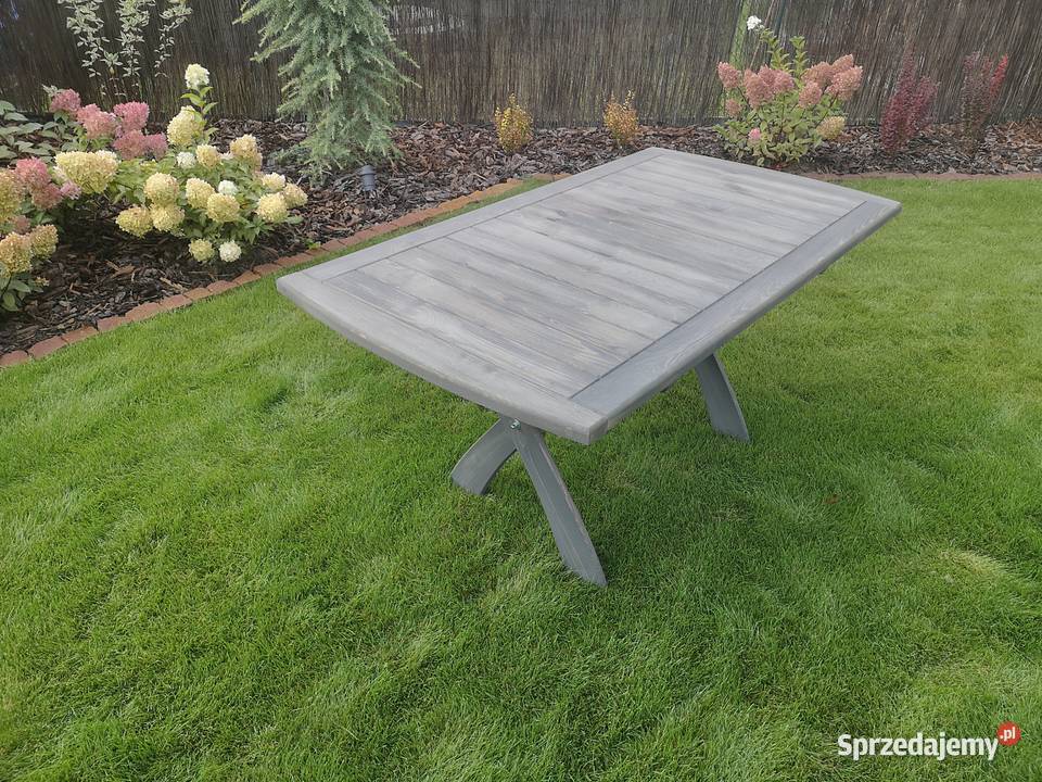 Meble ogrodowe drewniane składane typ X lamel 3 drewno Kalety sprzedam