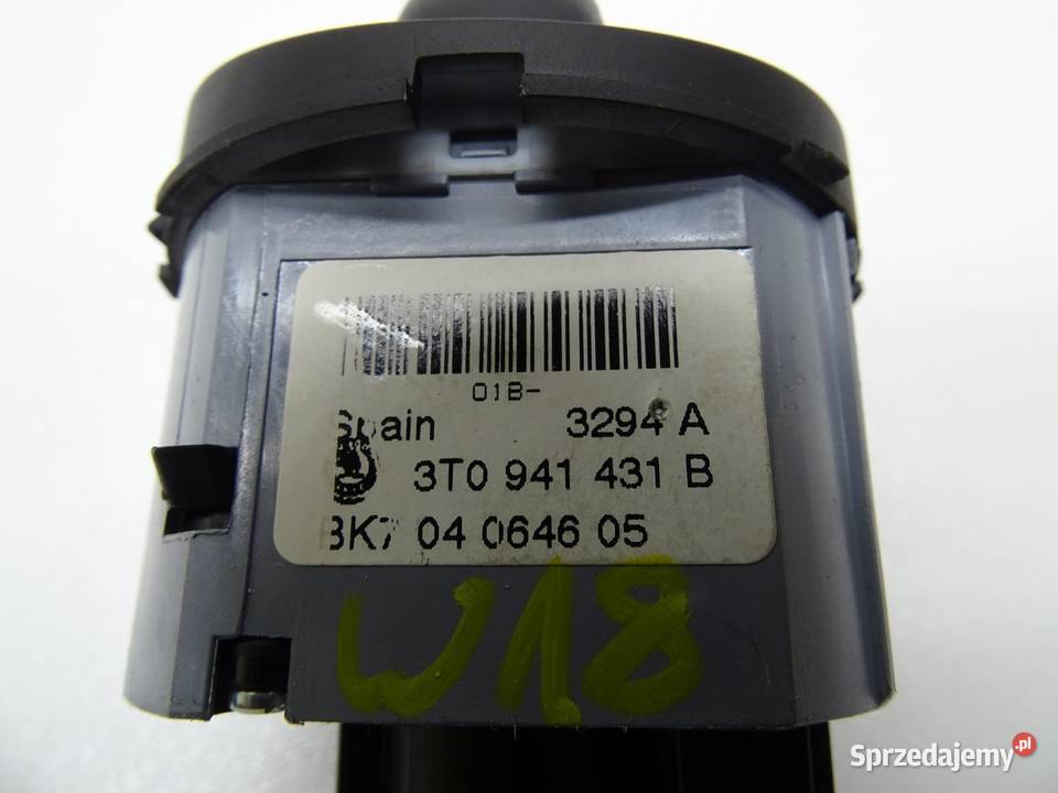 WŁĄCZNIK PRZEŁĄCZNIK ŚWIATEŁ 3T0941431B SKODA małopolskie