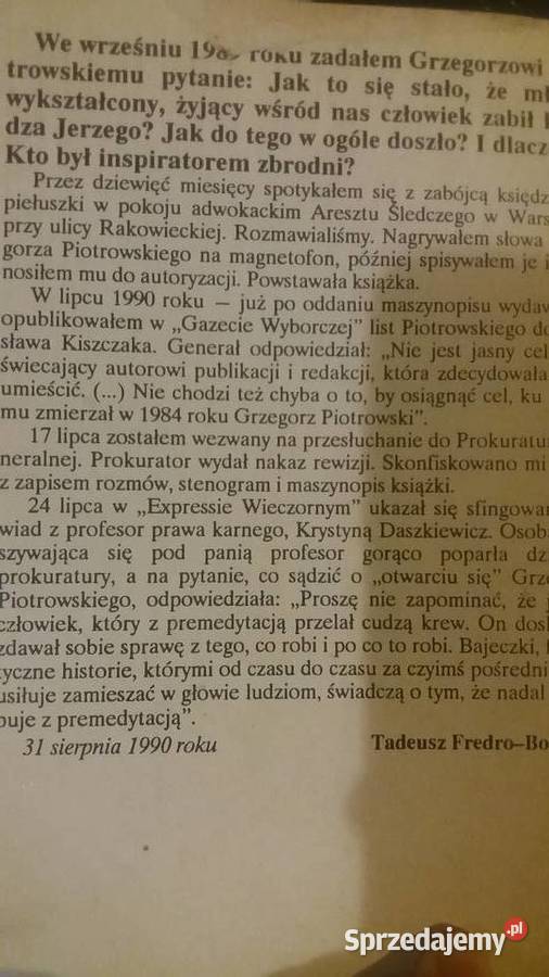 Zwycięstwo księdza Jerzego rozmowy książka Warszawa