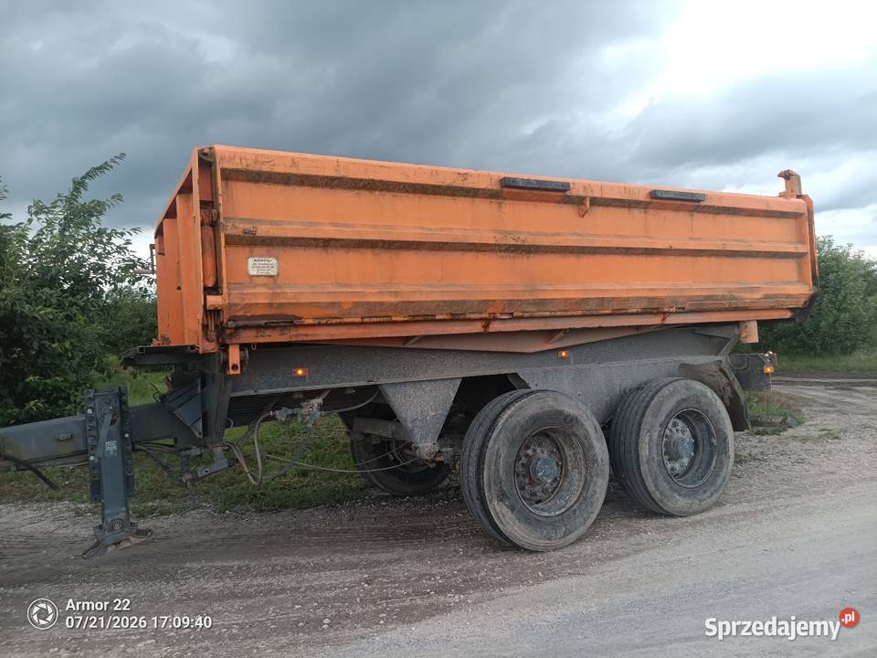 Przyczepa tandem z hydroburtą wywrotki Sochaczew