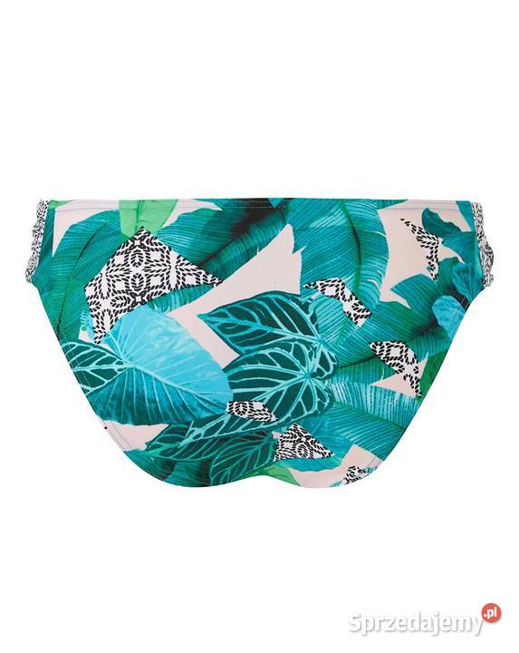 Dół Bikini 46 strój kąpielowy 80 białozielone