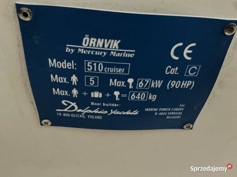 ORNVIK 510 Łódź motorowa z przyczepą Koluszki sprzedam