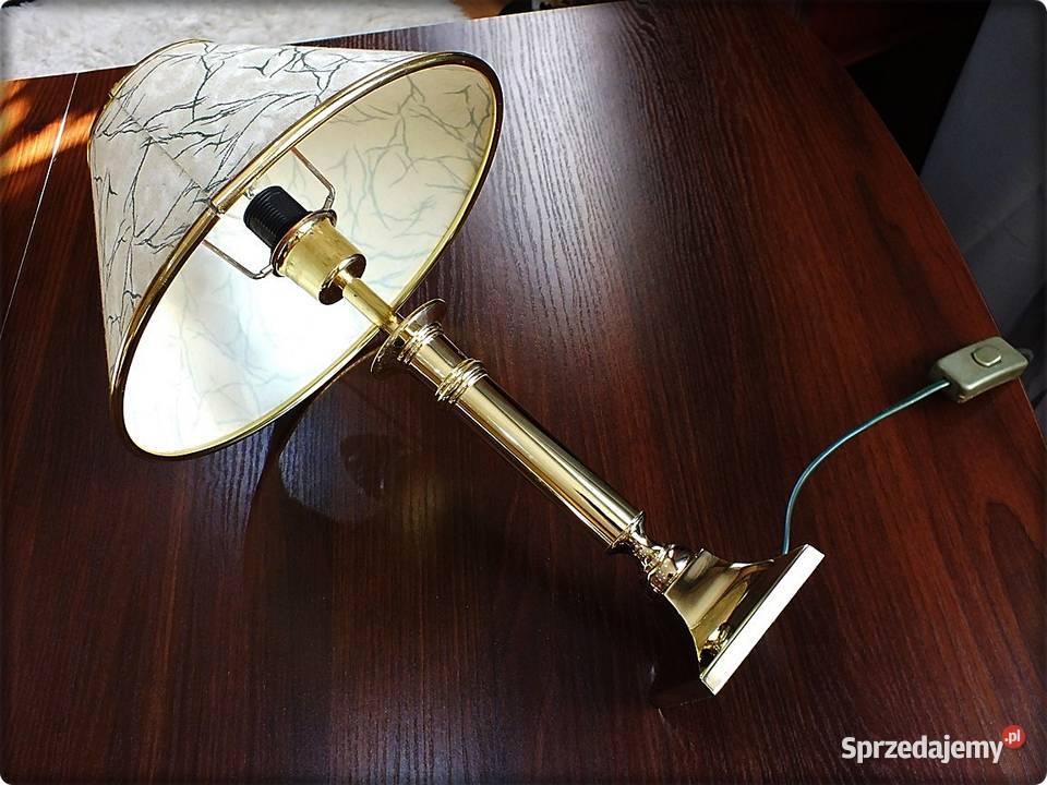 Lampka nocna wys39 Złocona Idealna do sypialni Żary sprzedam