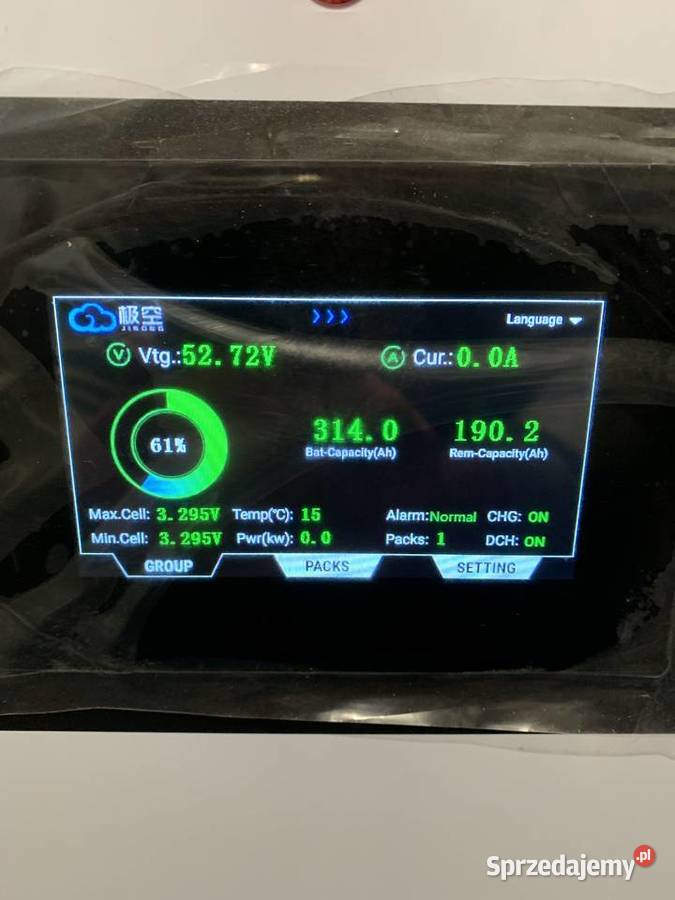 Magazyn Energii LifePO4 16kWh 512V 314Ah JK BMS Chojnice