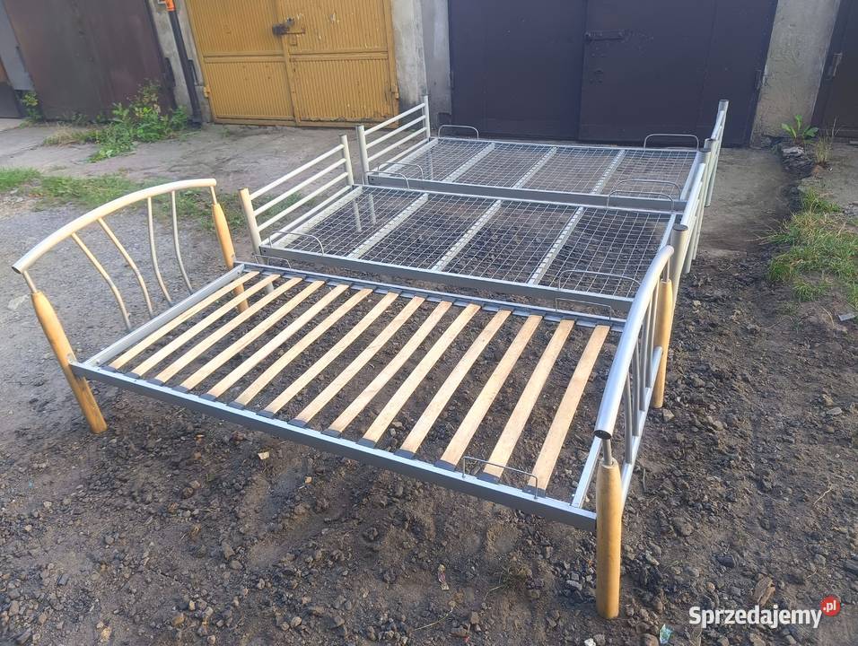 Łóżko polowe metalowe solidne wytrzymałe 35cm śląskie Będzin sprzedam