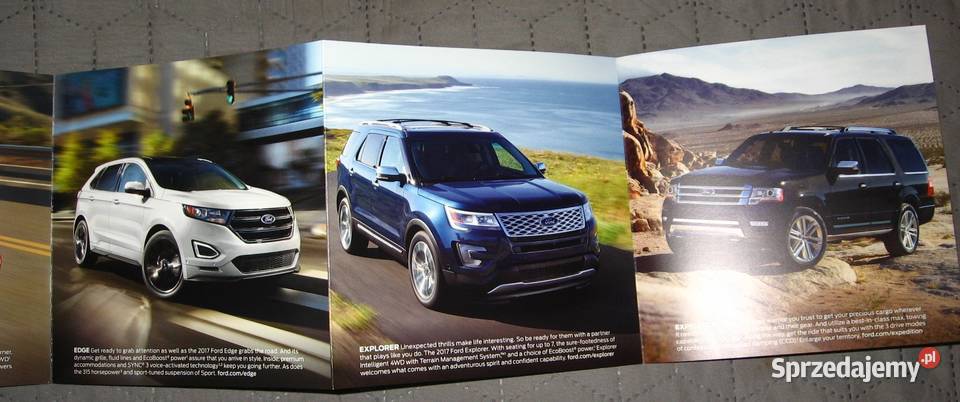 FORD 2016 SUV Cars Trucks Vans prospekt katalog Kępice