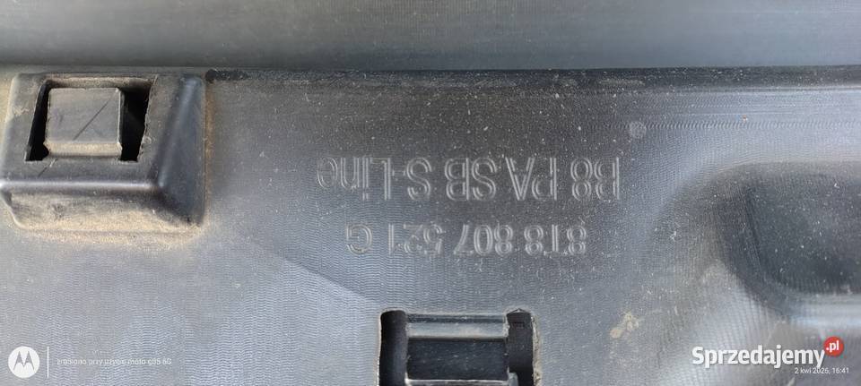 Dyfuzor zderzaka tylnego Audi A5 8t8 S line