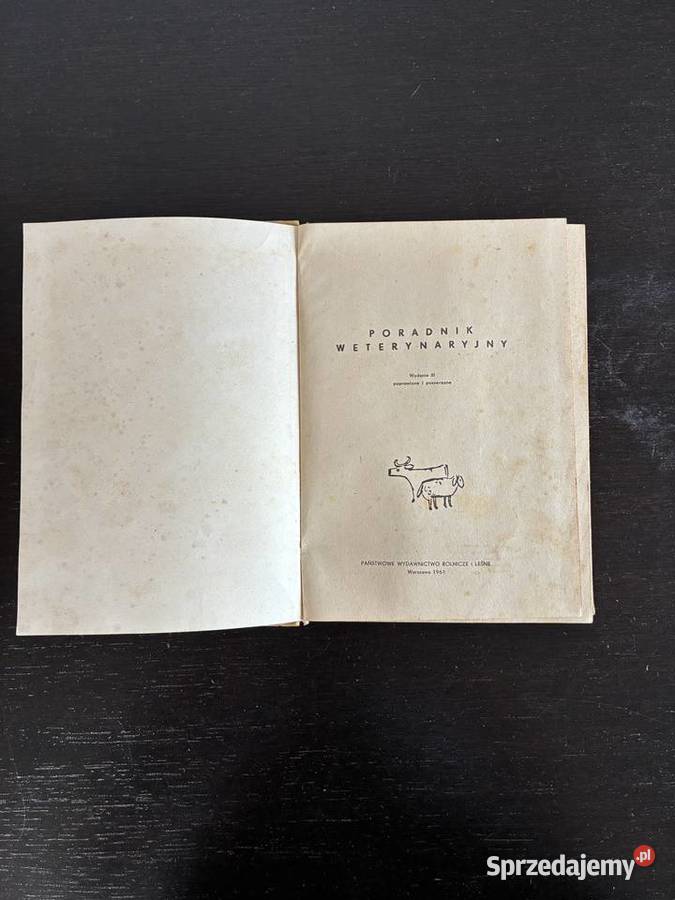 Poradnik weterynaryjny wydanie III 1961 r Elbląg
