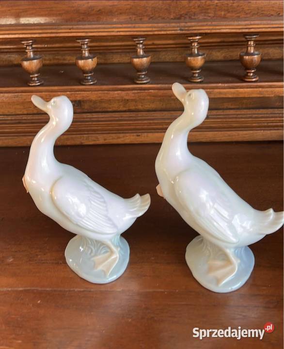 Figurka Gąska Z manufaktury Lladro Spain 1978 Porcelana i szkło Gdańsk sprzedam