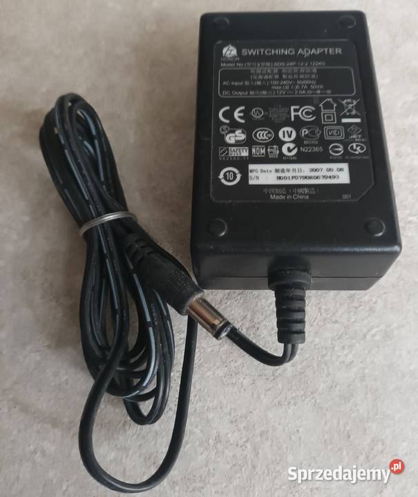 Oryginalny zasilacz Honor ADS24P122 1224G Części i akcesoria Opole