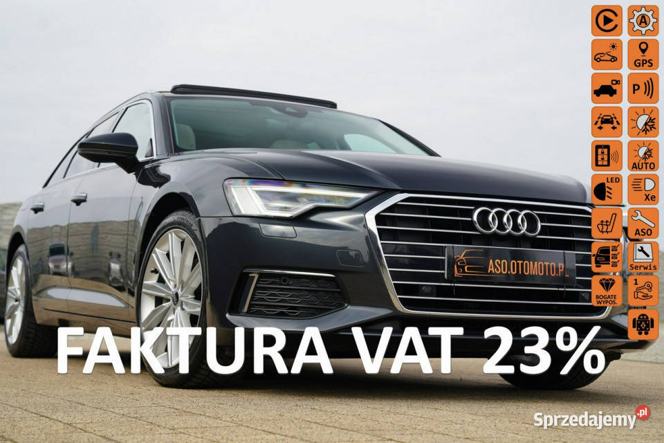 Audi A6 2 X PANORAMA skóra FUL LED kamera grzane Otmuchów