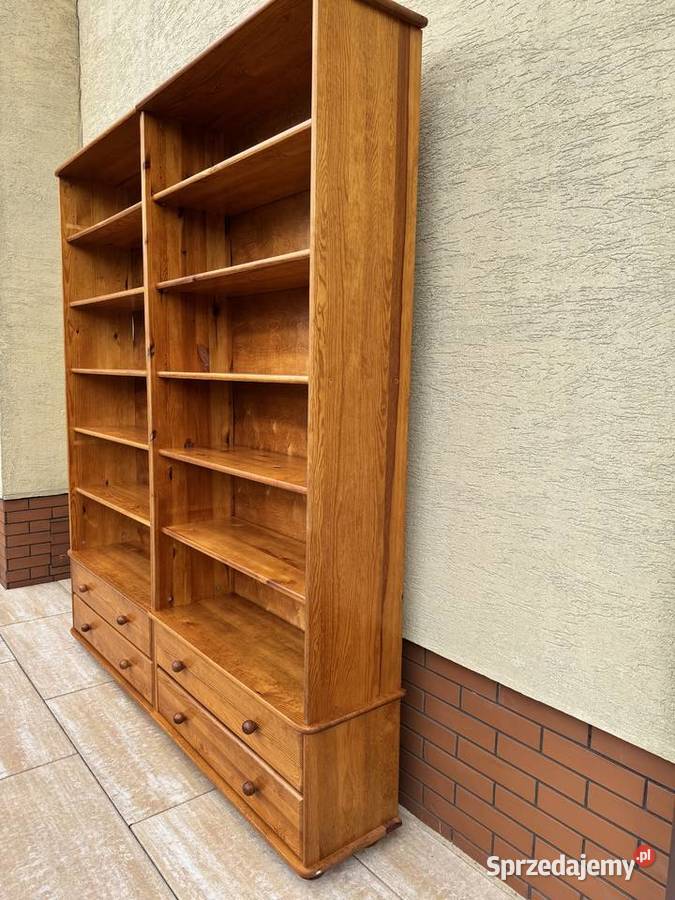 Regał na książki biblioteczka szafa sosnowa Regały