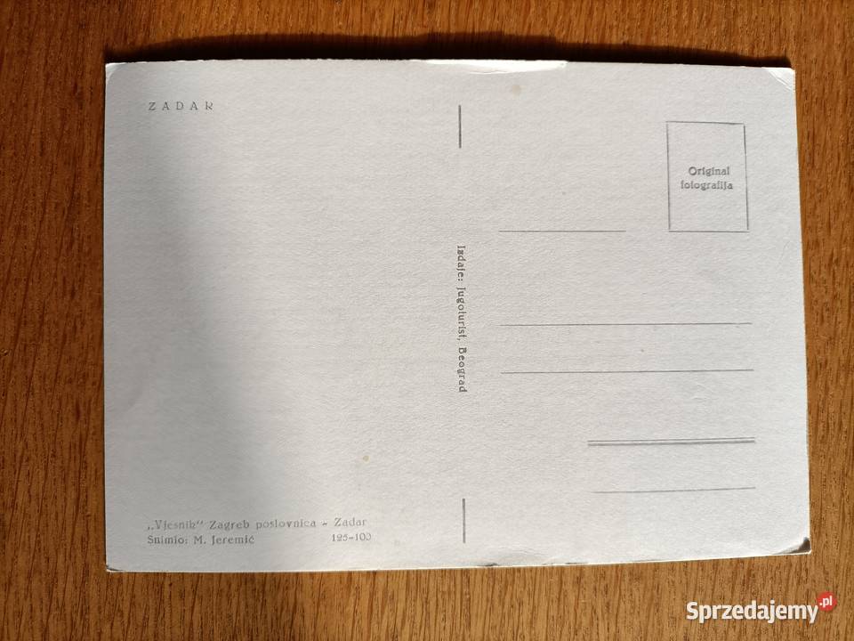 ZADAR MIASTO W DALMACJI MORZEM ADRIATYCKIM Piszczac