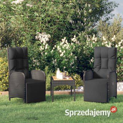 vidaXL Rozkładane krzesła ogrodowe z poduszkami mazowieckie Warszawa