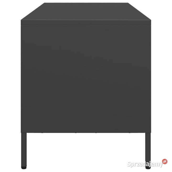 Szafka RTV czarna 1015x39x435 stal walcowana na Warszawa