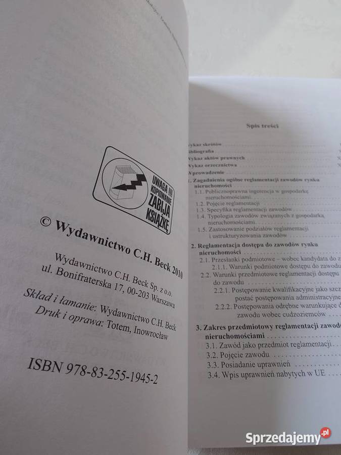Poradnik Reglamentacja zawodów rynku Rok wydania 2010 Warszawa