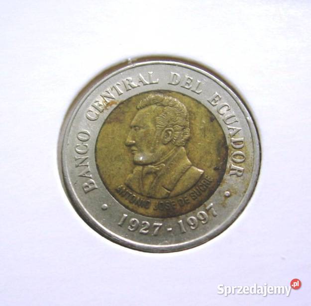 Ekwador 100 Sucres 1977r W Holterze 70 Lat Banku Kalisz