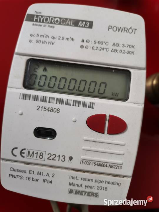 CIEPŁOMIERZ HYDROCAL M3 Wodomierze i liczniki lubelskie Terespol